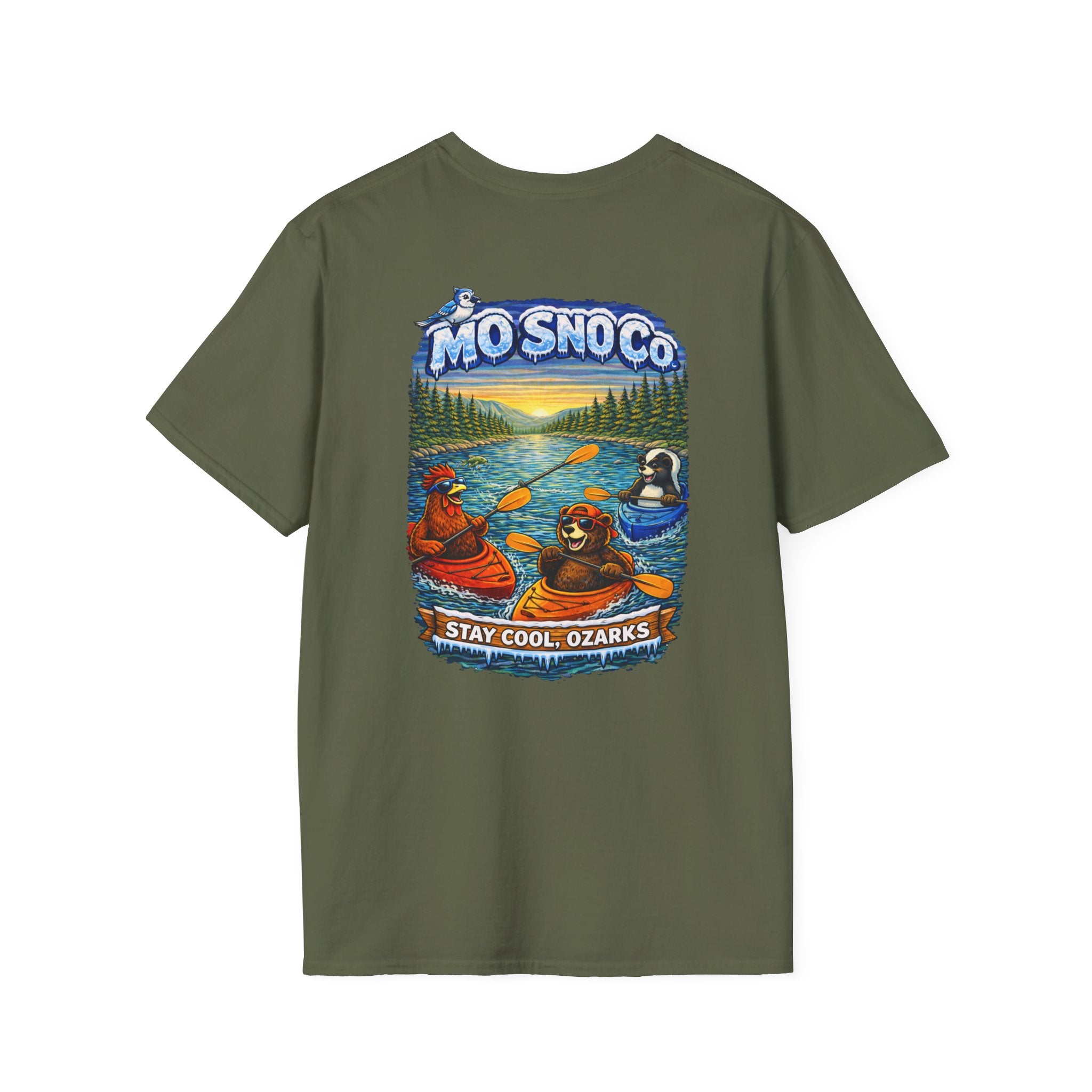 River Kayaking Adult T-shirt