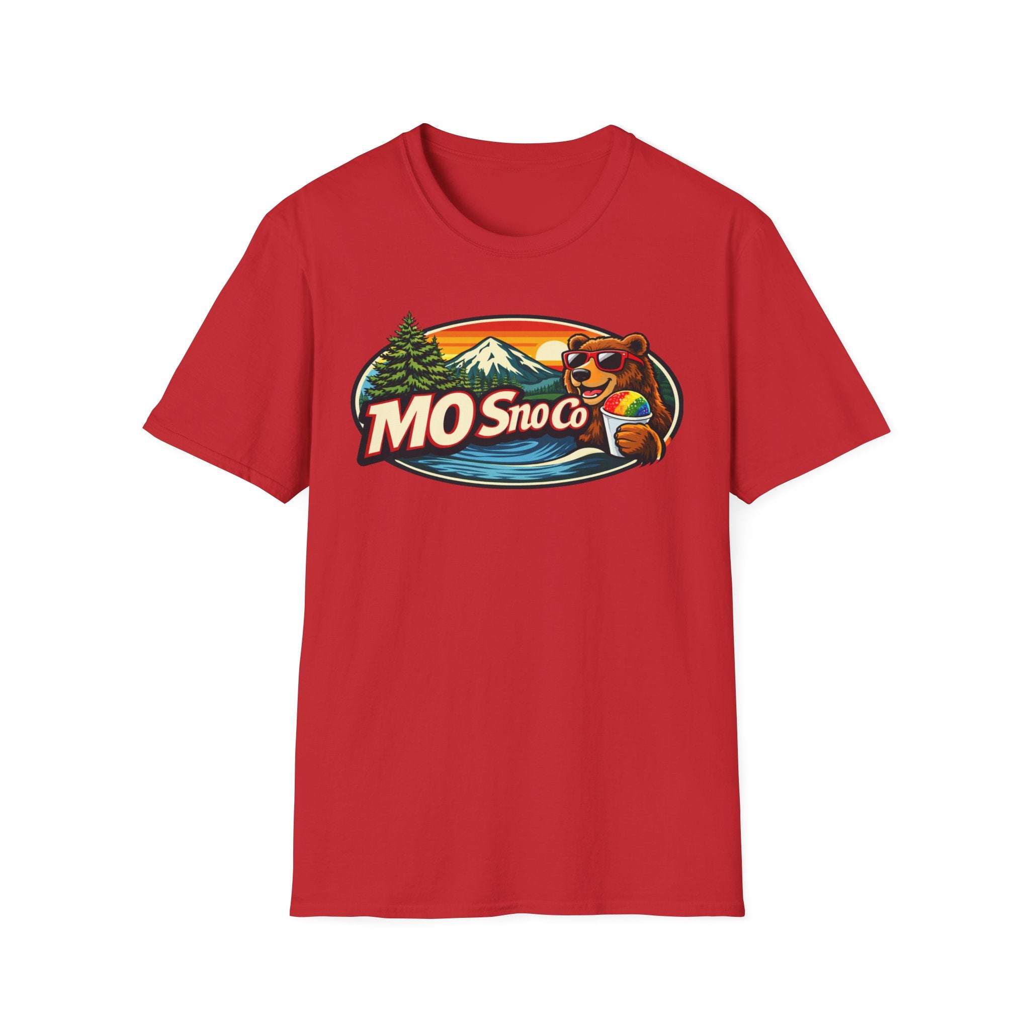 Snow Cone Bear Logo Adult T-shirt